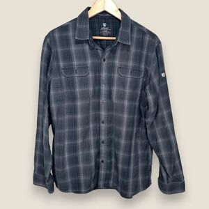 Kuhl Men's Gray Shattered Flannel Button Down